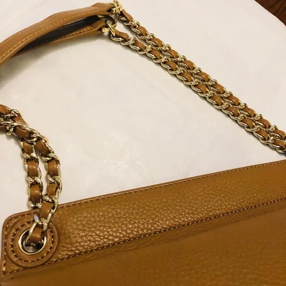 ❤️SOLD❤️Tory Burch Marion Woven Shimmery Shoulder Bag - Picture 13 of 15